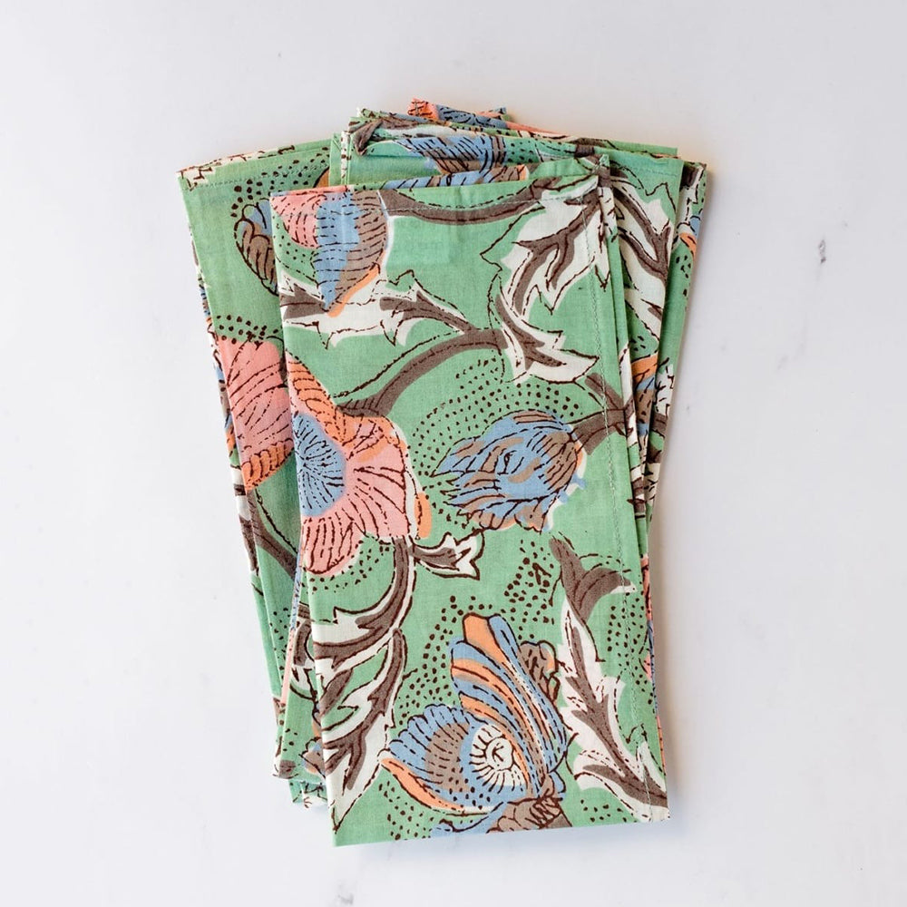 Cotton Napkin | Sea Plant Green