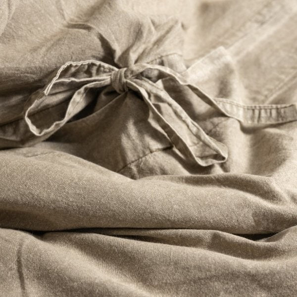 100% Organic Cotton Canvas Duvet Cover │ King XL │ Olive