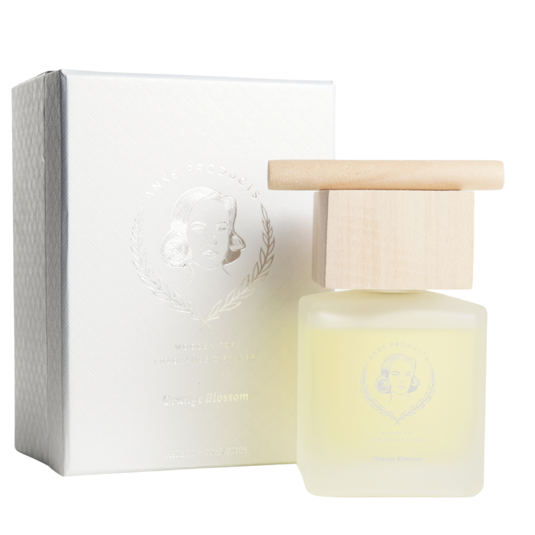 Wooden Top Diffuser 160ml | Orange Blossom