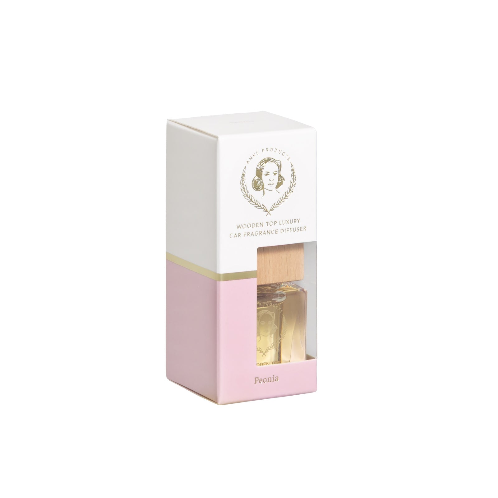 Car Mini Wooden Diffuser 10ml | Peonia