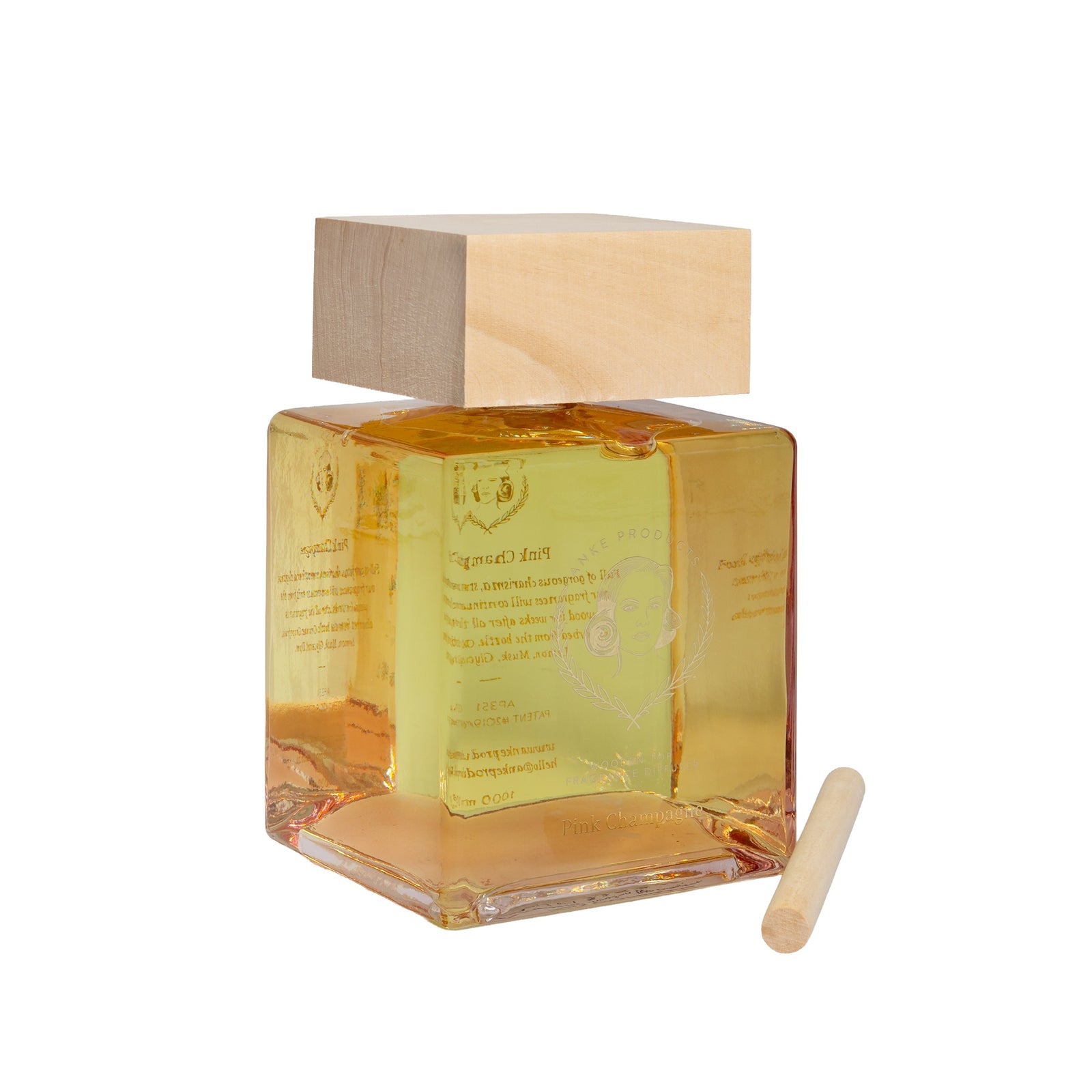 Wooden Top Diffuser 1L | Pink Champagne