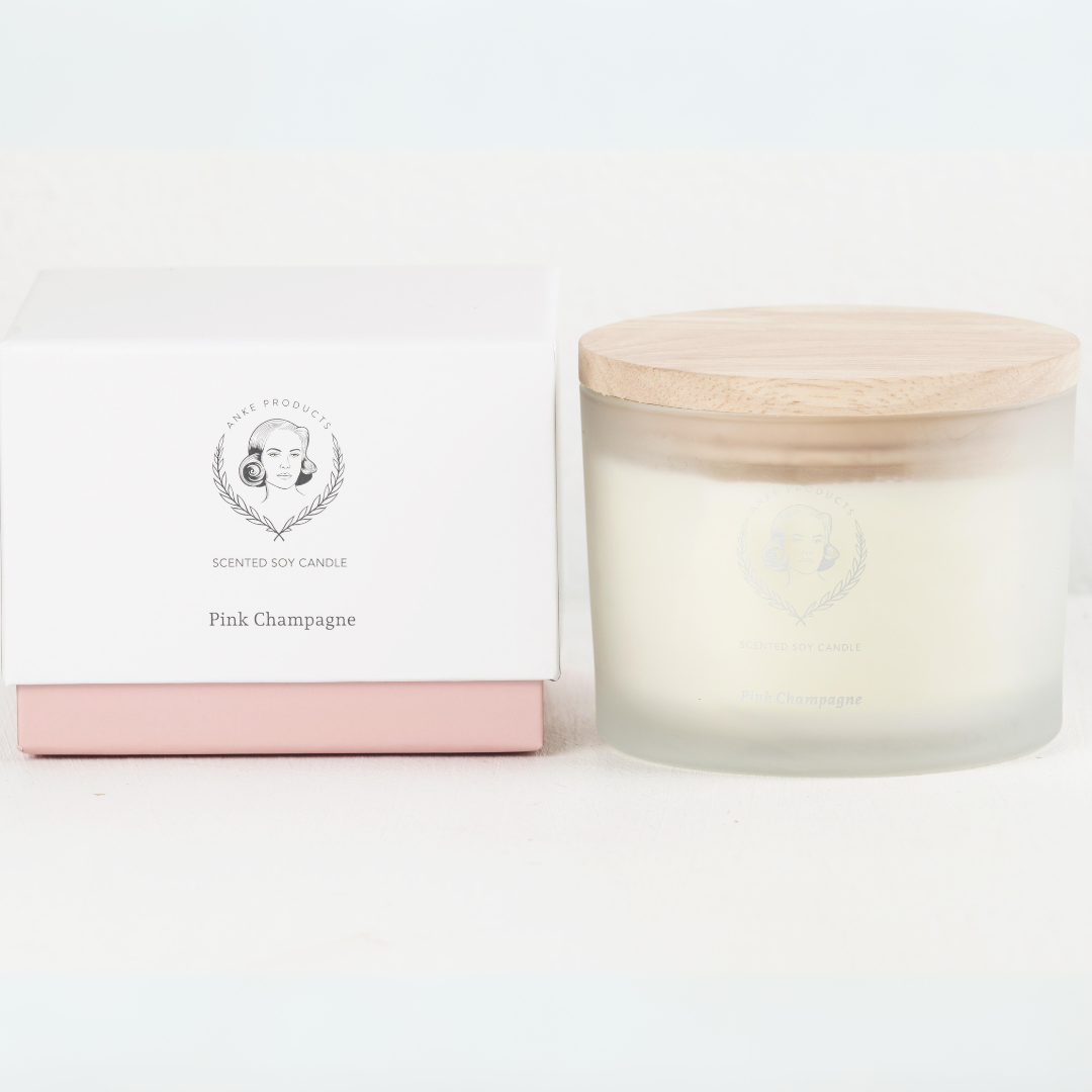 370g Scented Soy Candle | Pink Champagne