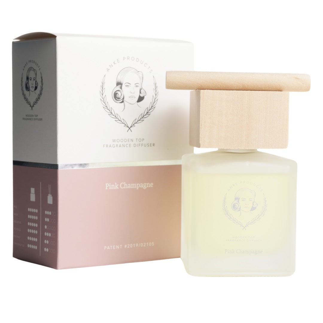 Wooden Top Diffuser Retail 120ml | Pink Champagne