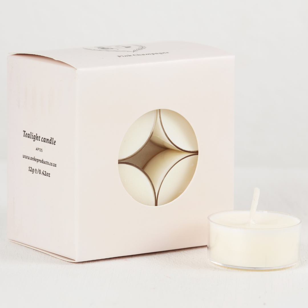 Tea-light Soy Candles | Pink Champagne