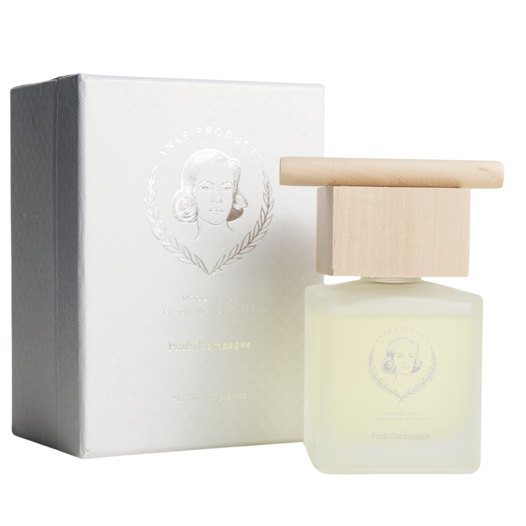 Wooden Top Diffuser 160ml | Pink Champagne