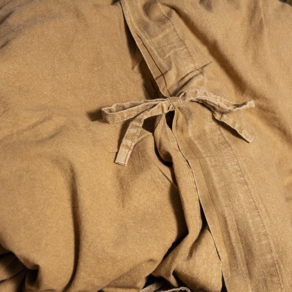 100% Organic Cotton Canvas Duvet Cover | Queen | Clay