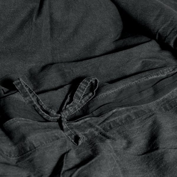 100% Organic Cotton Canvas Duvet | King | Liquorice