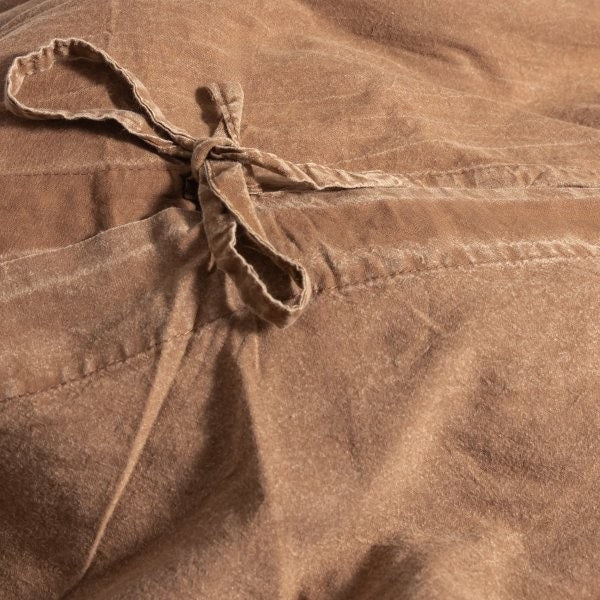 100% Organic Cotton Canvas Duvet | King | Tobacco