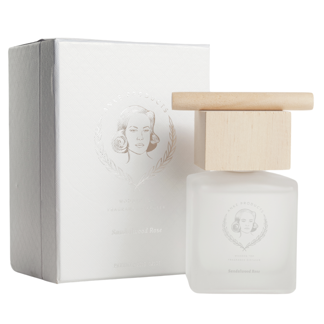 Wooden Top Diffuser 160ml | Sandalwood & Rose