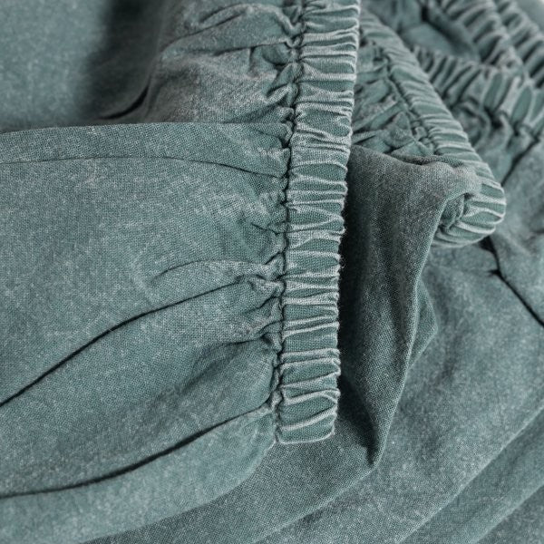 100% Organic Cotton Canvas Fitted Sheet │King XL │ Scarab