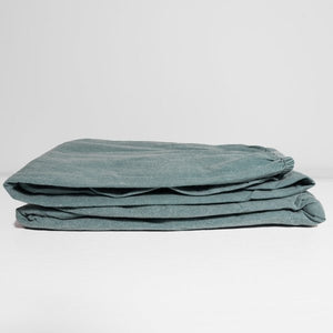 100% Organic Cotton Canvas Fitted Sheet │King XL │ Scarab