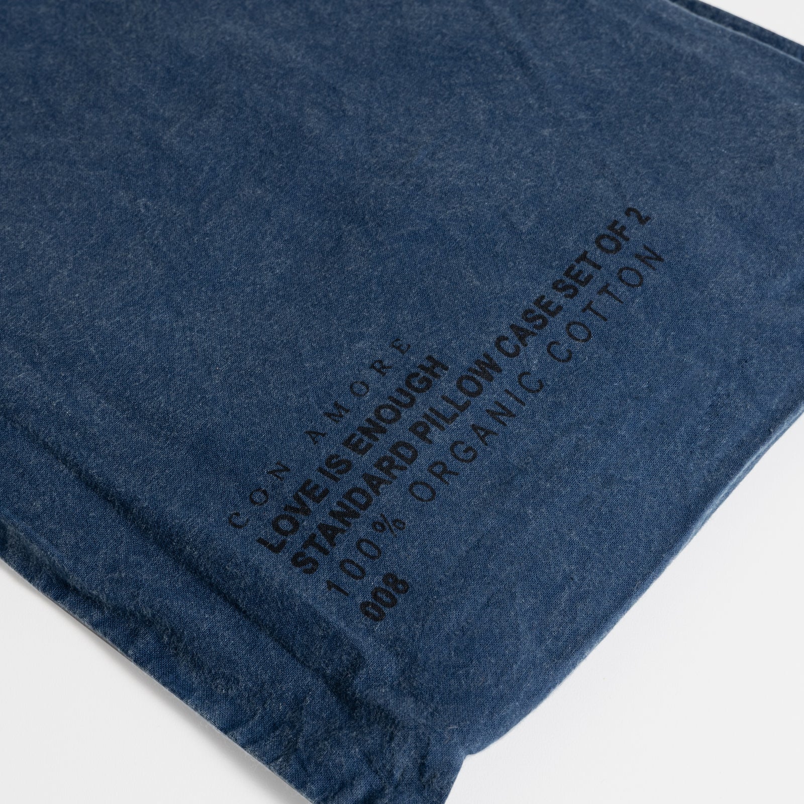 100% Organic Cotton Canvas Pillowcase │Standard │ Denim