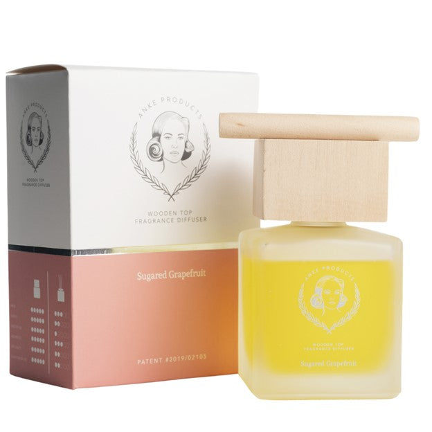 Wooden Top Diffuser Retail 120ml |  Sugared Grapefruit