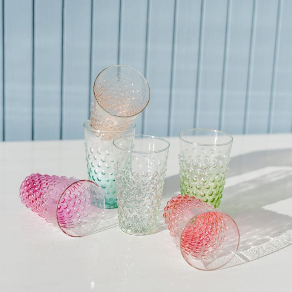 Tall Bubble Glasses | Clear | Set of 4 Glasses