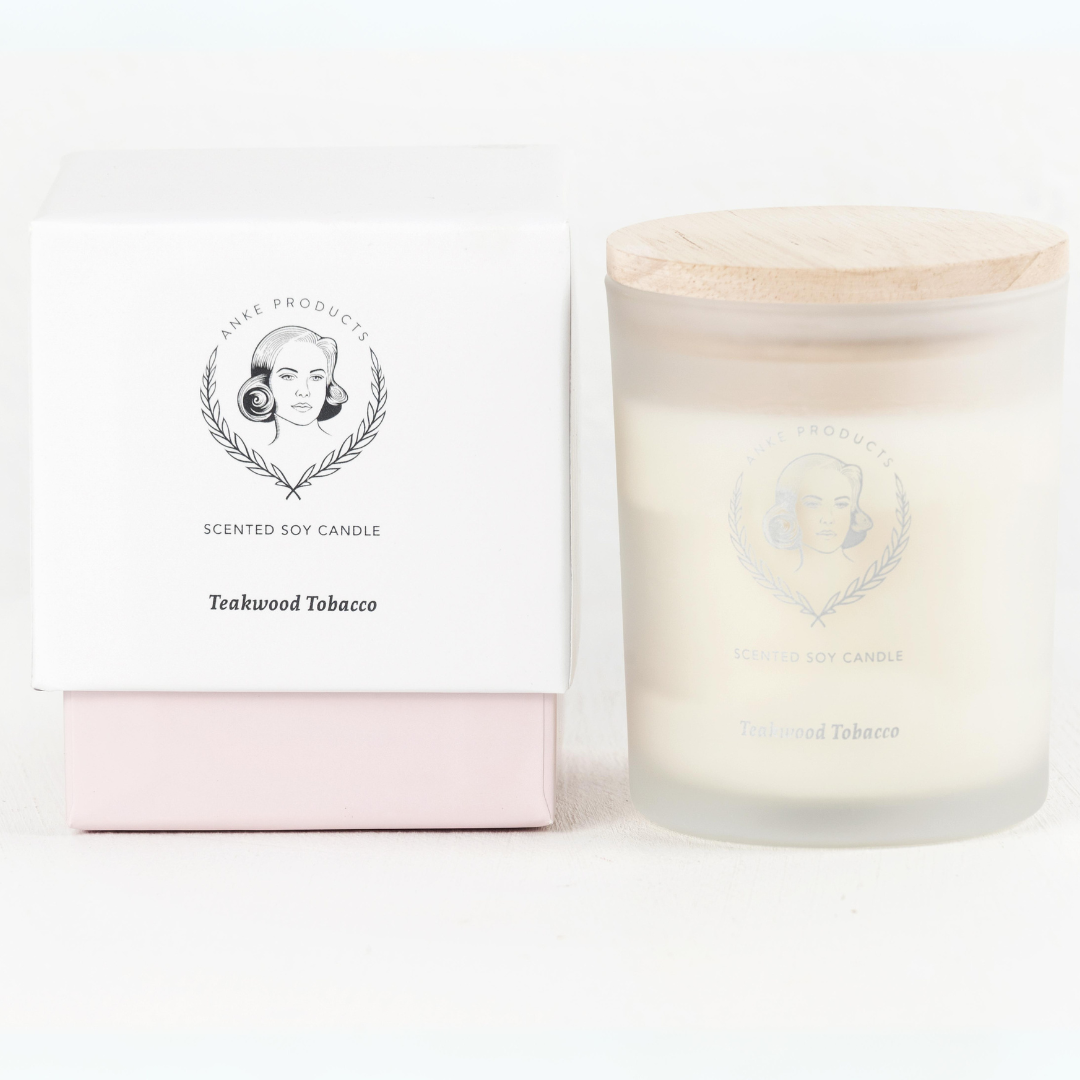 160g Scented Soy Candle | Teakwood Tobacco