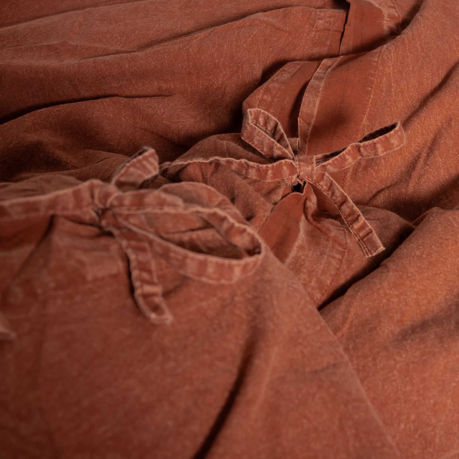 100% Organic Cotton Canvas Duvet Cover │ King XL │ Terracotta