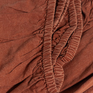 100% Organic Cotton Canvas Fitted Sheet │King XL │ Terracotta