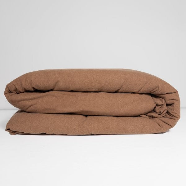 100% Organic Cotton Canvas Duvet Cover │ King XL │ Tobacco