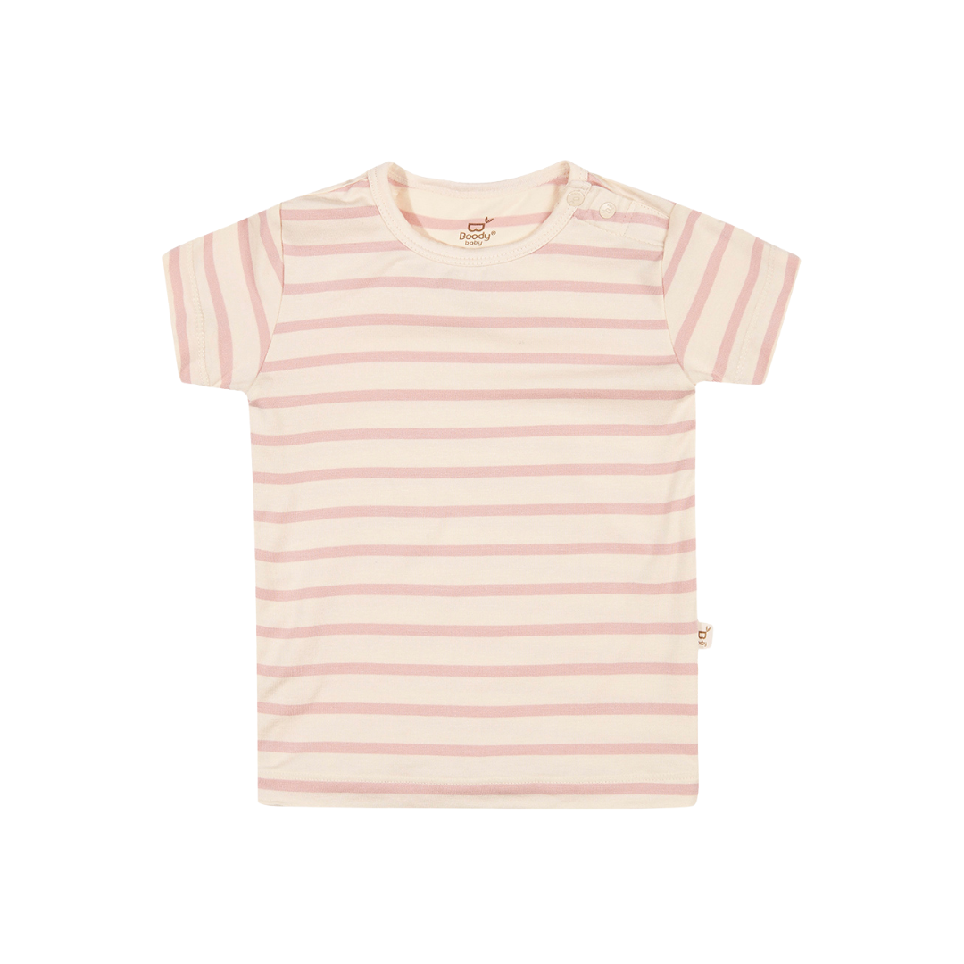 Baby T-Shirt | 3-6 Months | Chalk Rose Stripe