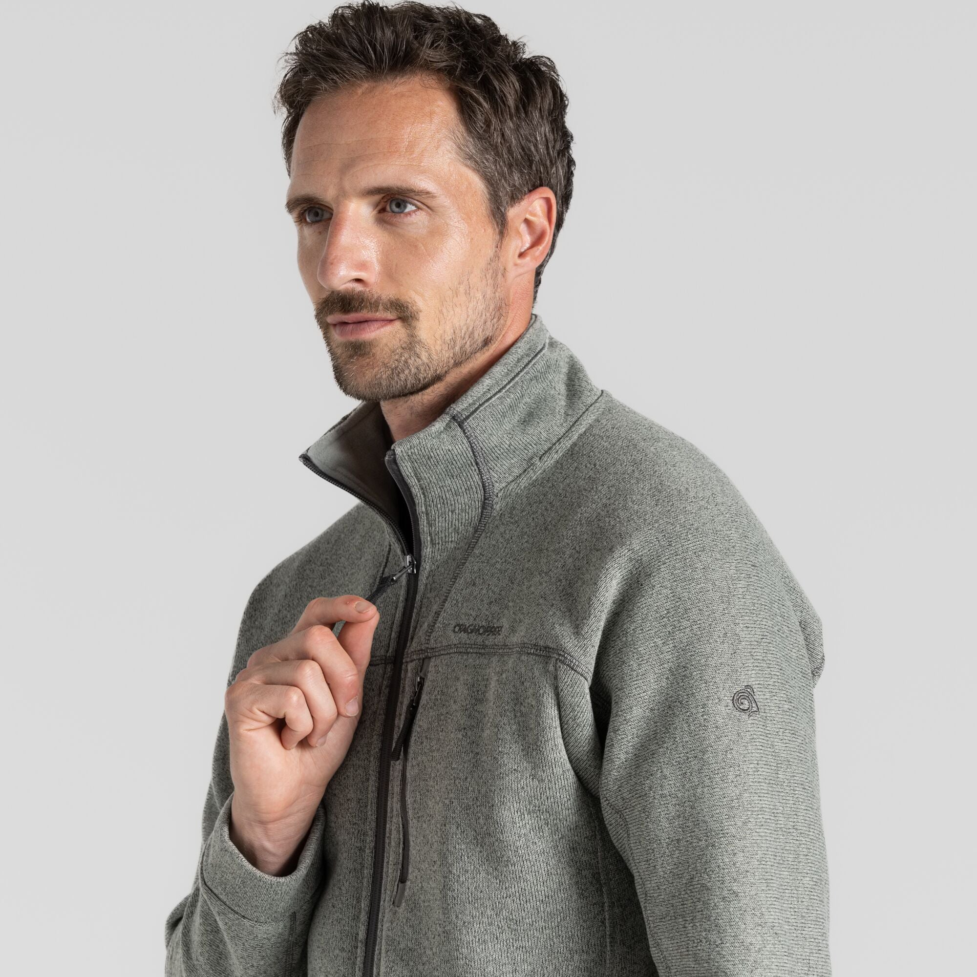 Torney Fleece Jacket | Lichen Green Marl