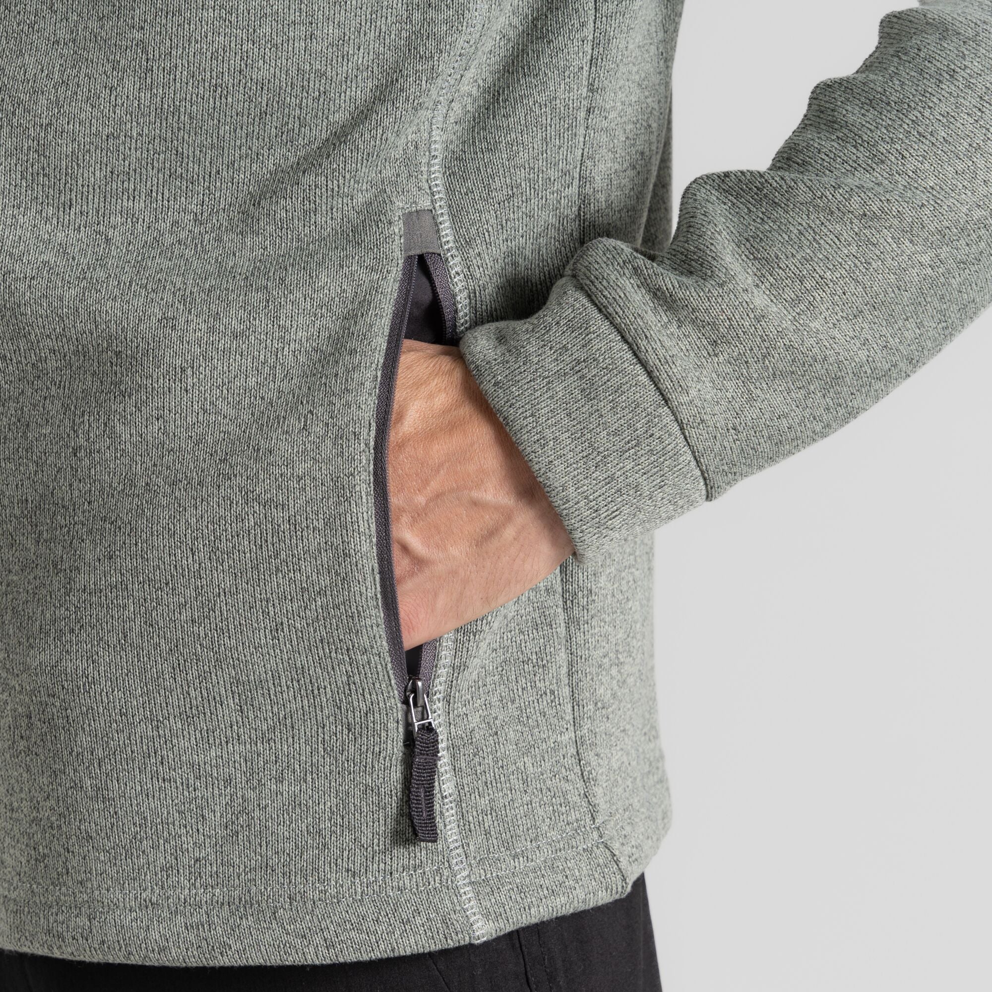 Torney Fleece Jacket | Lichen Green Marl