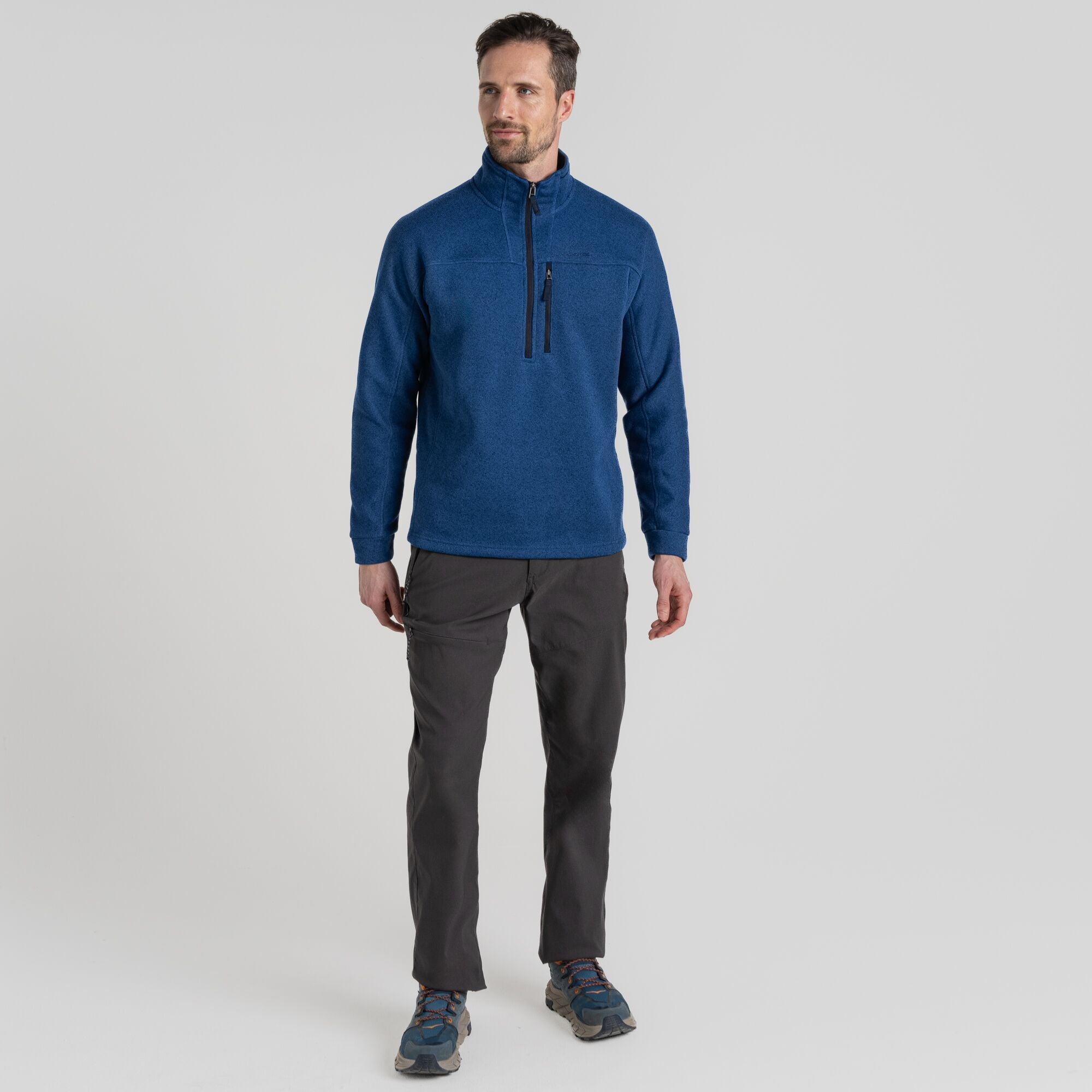 Torney Half Zip Fleece Jacket | Linckia Blue Marl