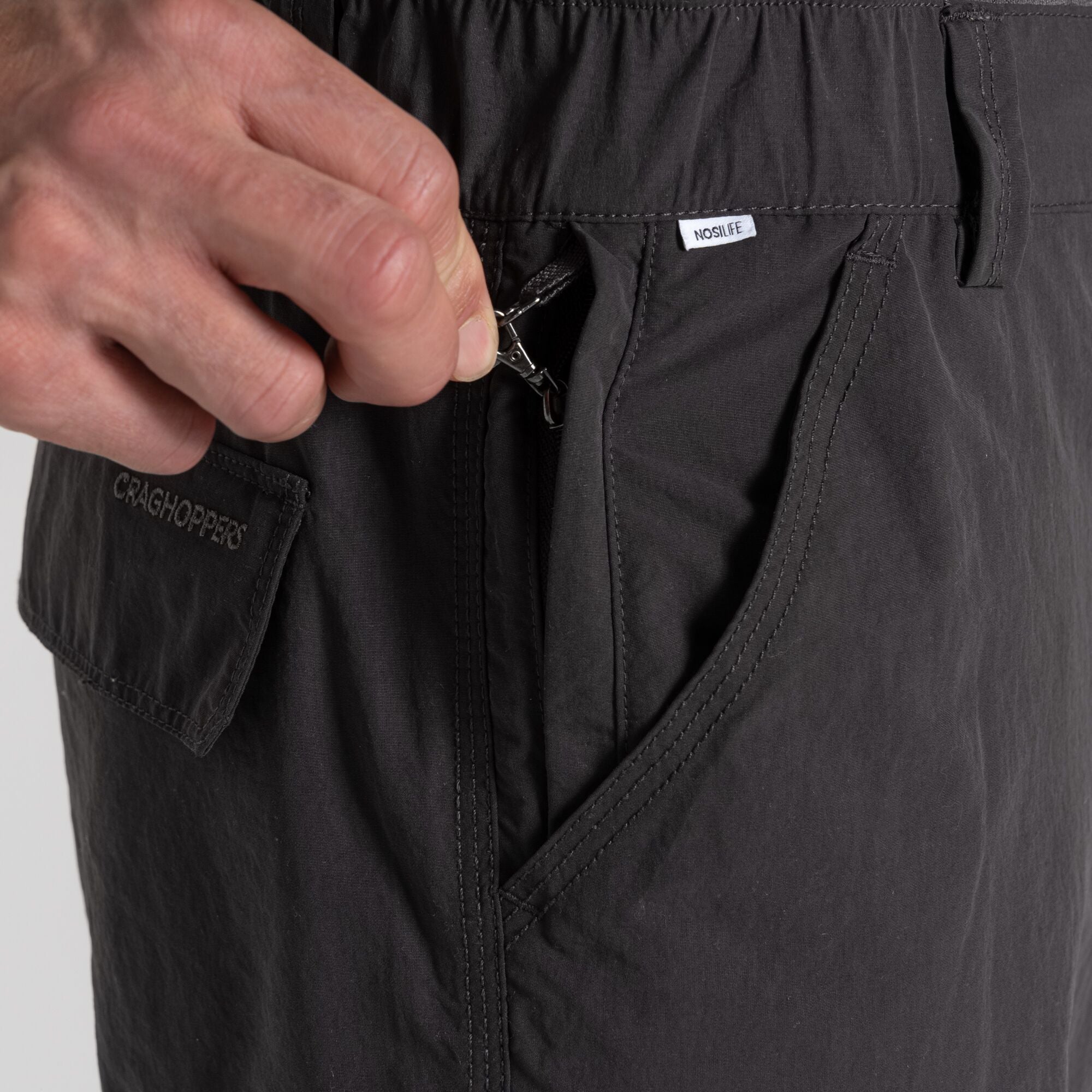 Nosilife Cargo Trousers | Black Pepper