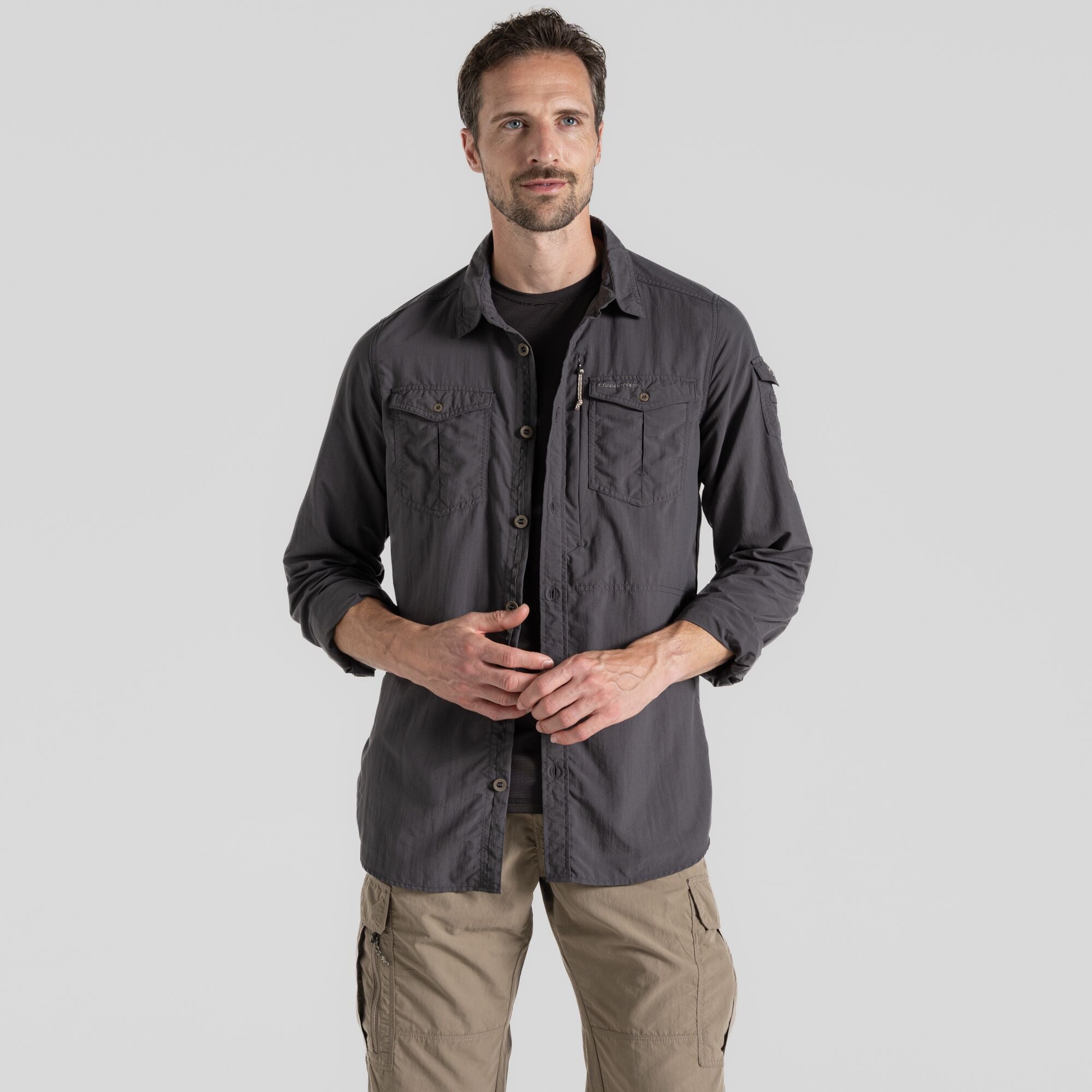 Nosilife Adventure III Long Sleeve Shirt | Black Pepper