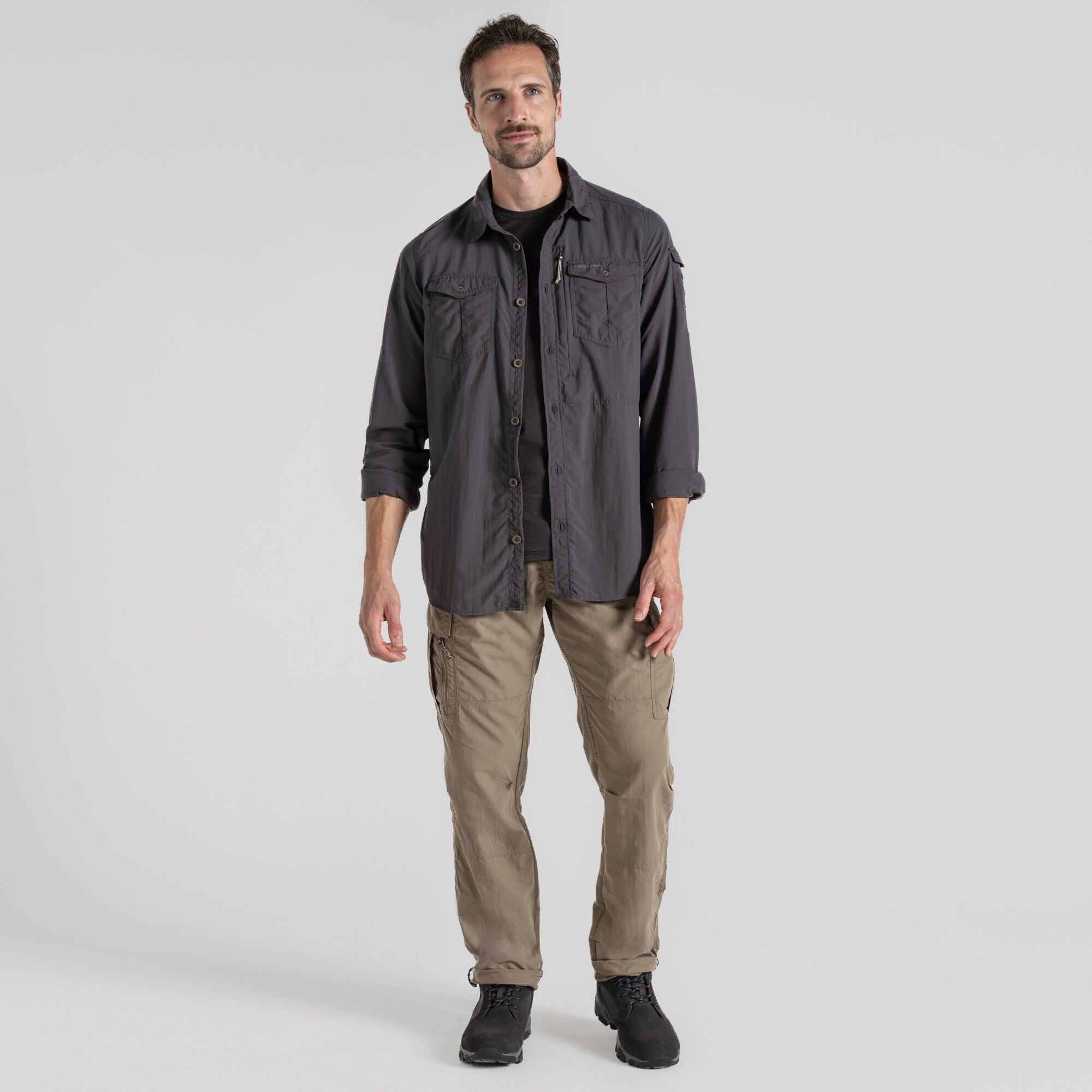 Nosilife Adventure III Long Sleeve Shirt | Black Pepper