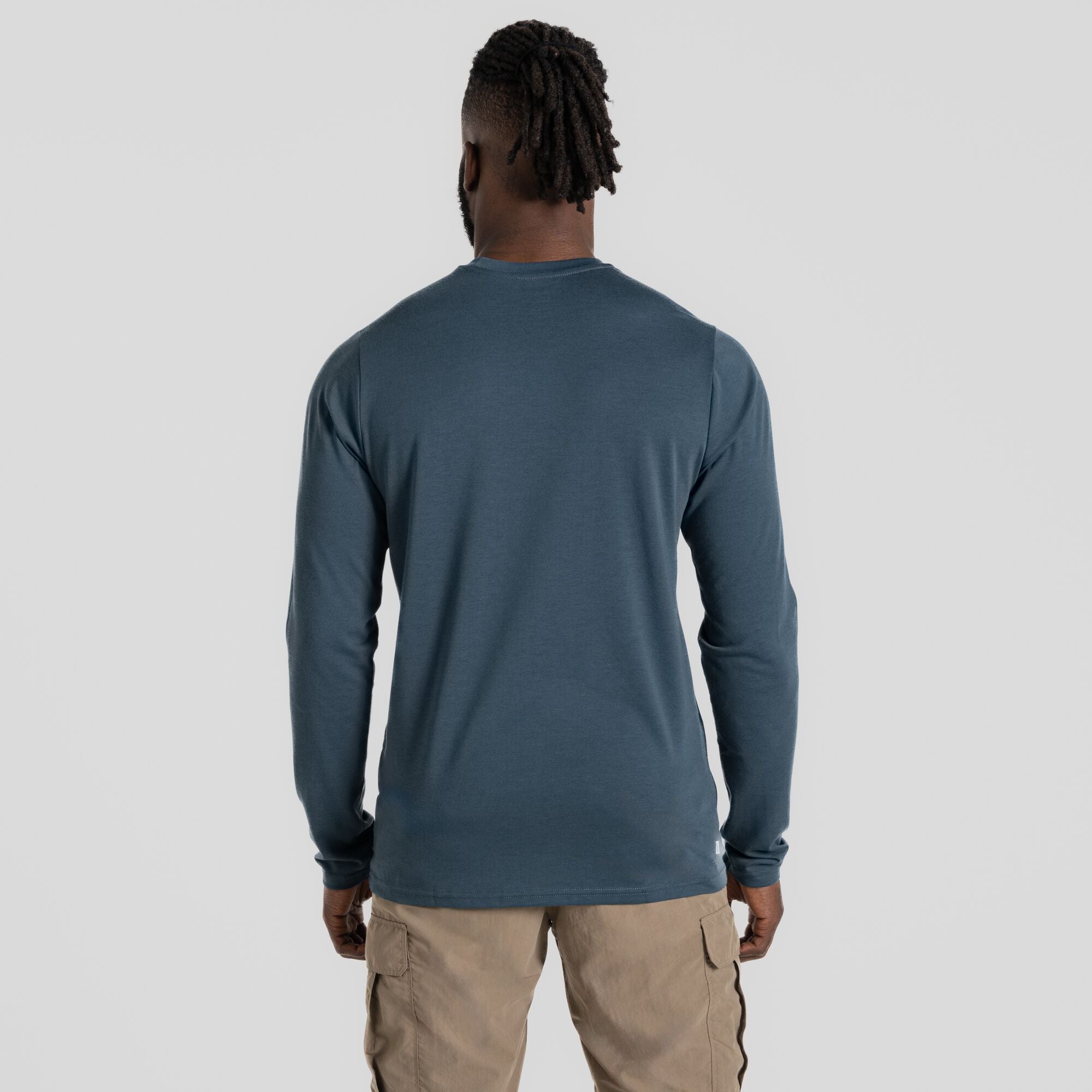 Nosilife Abel Long Sleeve T-Shirt | Blue Stone