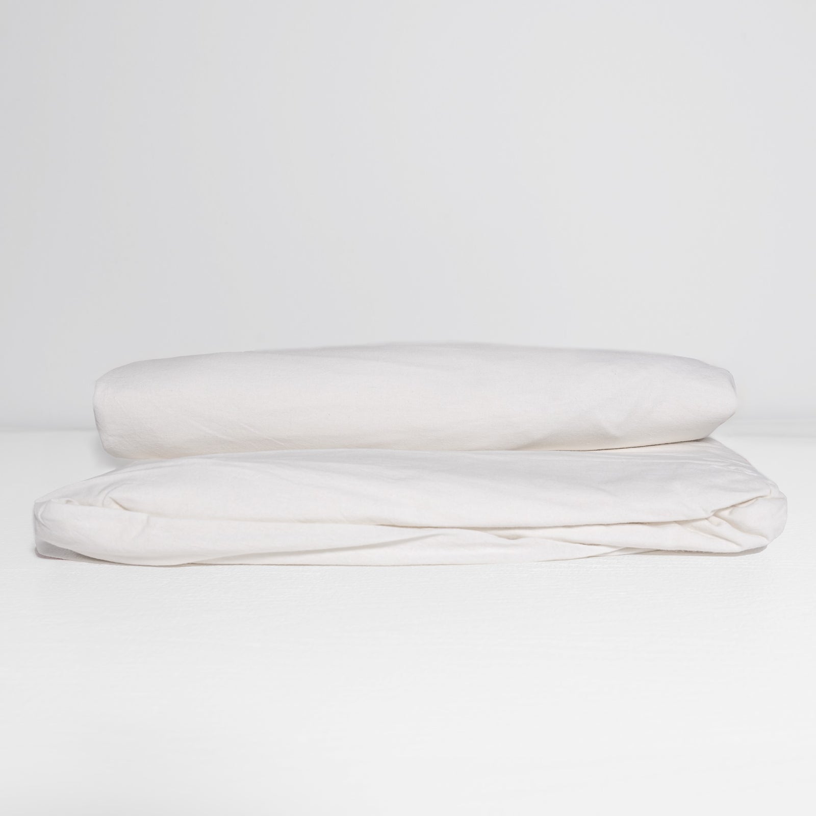 100% Organic Cotton Canvas Fitted Sheet │King XL │ White