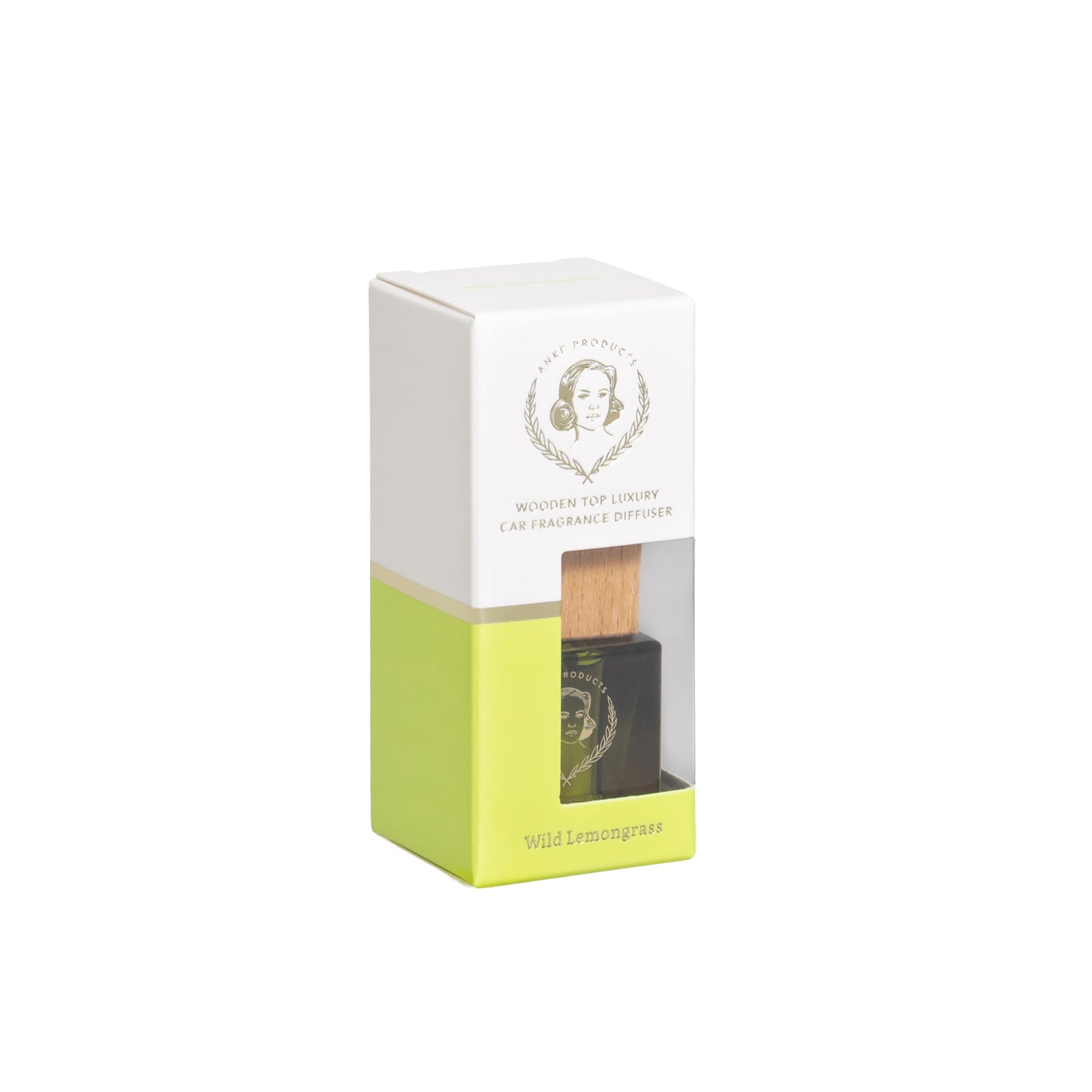 Car Mini Wooden Diffuser 10ml | Wild Lemongrass