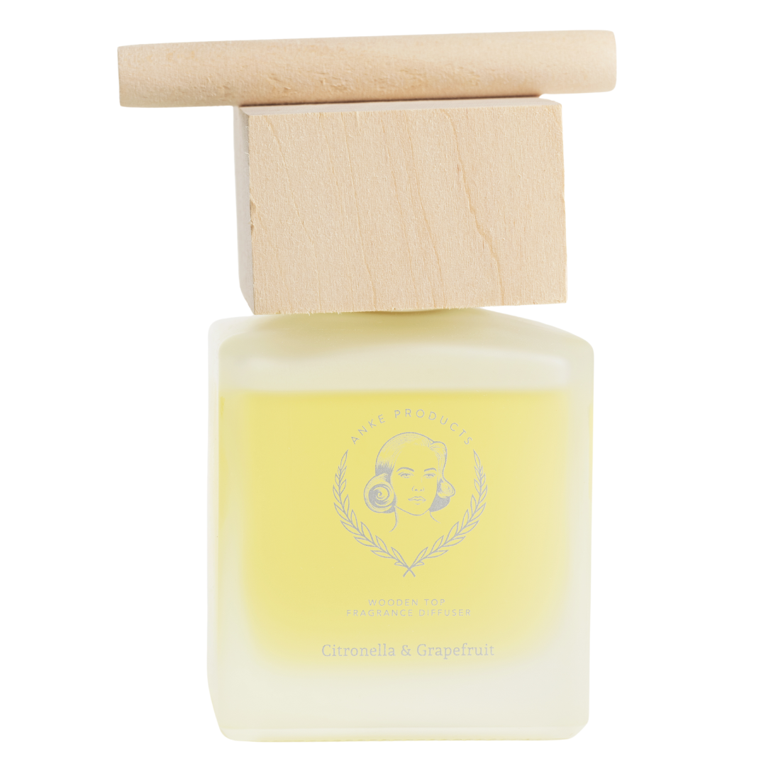 Wooden Top Diffuser 160ml | Citronella Grapefruit