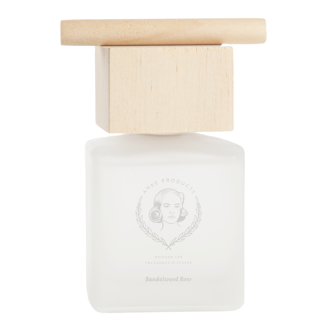 Wooden Top Diffuser | Sandalwood & Rose