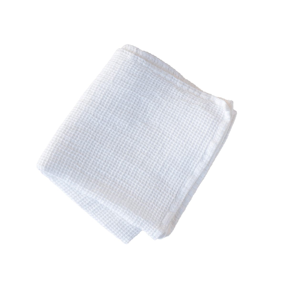 100% Cotton Waffle Hand Towel | White
